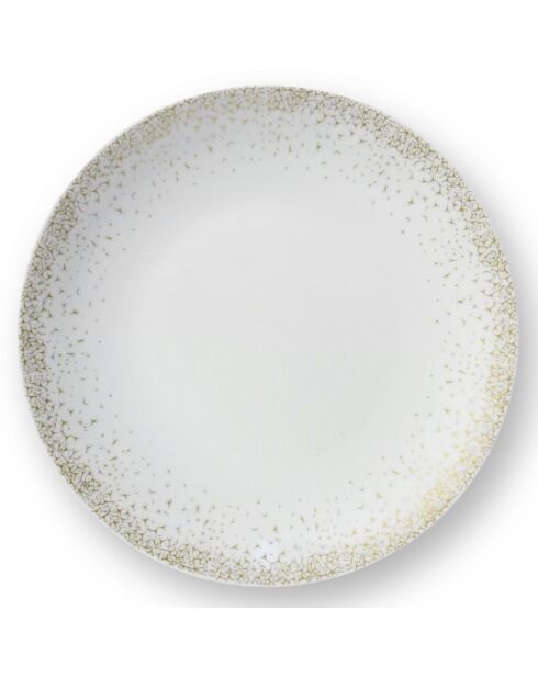 Service en Porcelaine Byblos blanc/beige - 18 pièces