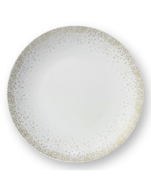 Service en Porcelaine Byblos blanc/beige - 18 pièces