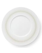 Service en Porcelaine Mosaic blanc/beige - 18 pièces