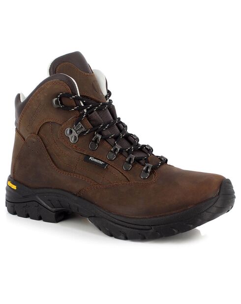 Chaussures de Trek en Cuir Zermath marron