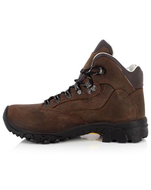 Chaussures de Trek en Cuir Zermath marron