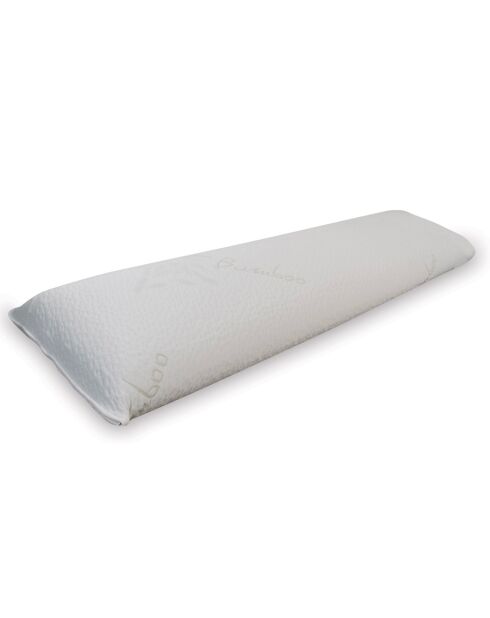 Traversin à Mémoire de forme BIO blanc - 150x35 cm