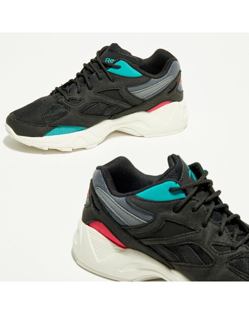 Baskets Aztrek 96 noir/turquoise/orange
