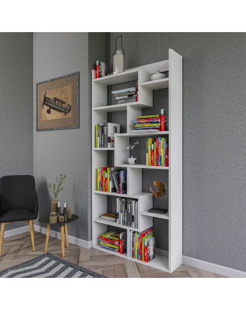 Bibliothèque  Kuttap  blanche - 90x182x22 cm
