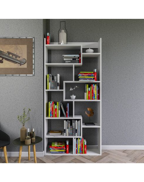 Bibliothèque  Kuttap  blanche - 90x182x22 cm