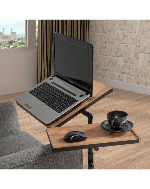 Support ordinateur portable  Glen  Atlantic bois/noir - 67x87x45.5 cm