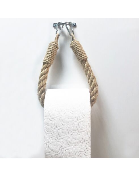 Porte papier toilette Boru beige - 14x22x3 cm