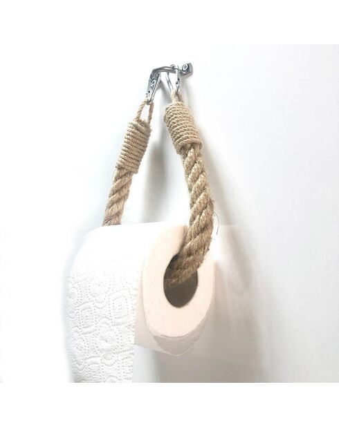 Porte papier toilette Boru beige - 14x22x3 cm