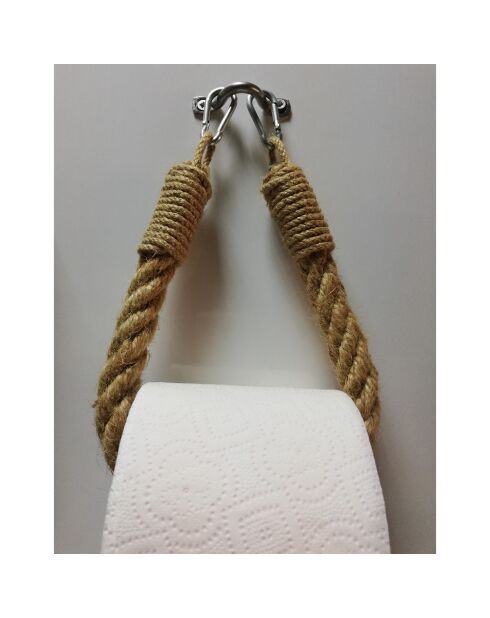 Porte papier toilette Boru beige - 14x22x3 cm