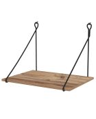 Bureau Murale noisette/noir - 70x50x50 cm