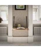 Bureau Murale noisette/noir - 70x50x50 cm