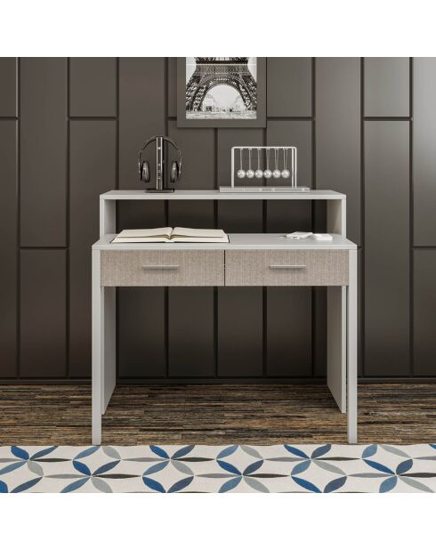 Bureau  My Desk blanc - 36/66x88x99 cm