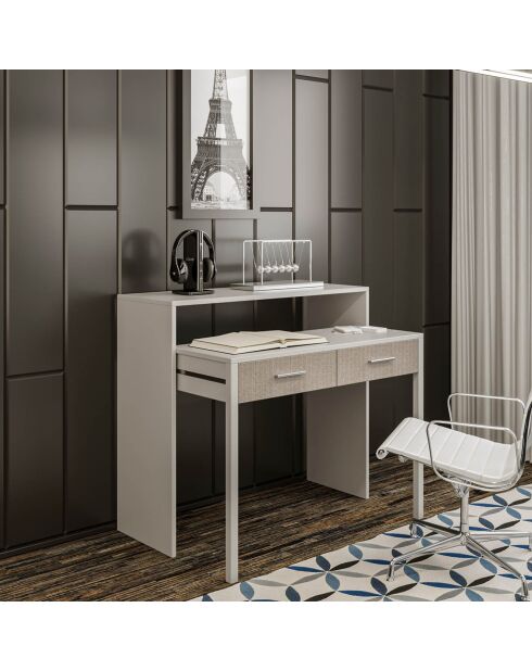 Bureau  My Desk blanc - 36/66x88x99 cm