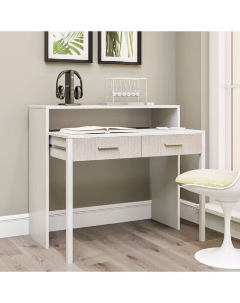 Bureau  My Desk blanc - 36/66x88x99 cm