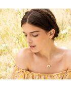 Collier Médaillon en laiton doré