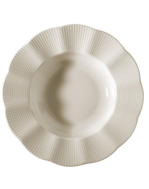 Service de table en Porcelaine beige - 24 pièces