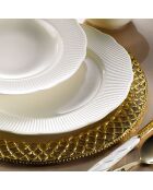 Service de table en Porcelaine blanc - 24 pièces
