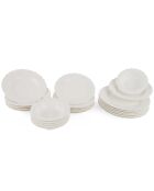 Service en Porcelaine blanc - 24 pièces