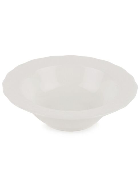 Service en Porcelaine blanc - 24 pièces