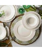 Service en Porcelaine blanc - 24 pièces