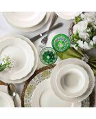 Service en Porcelaine blanc - 24 pièces