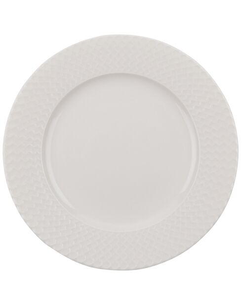 Service de table en Porcelaine blanc - 24 pièces