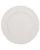 Service de table en Porcelaine blanc/doré - 24 pièces