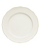 Service de table en Porcelaine blanc/doré - 24 pièces