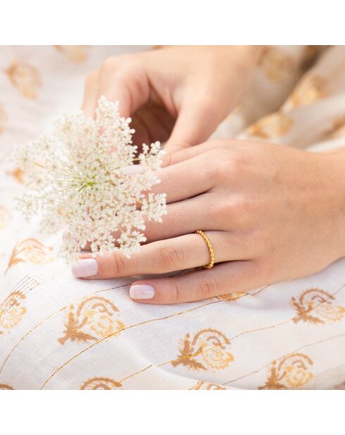 Bague Felicia en laiton doré