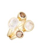 Bague Thaïs Quartz en laiton doré