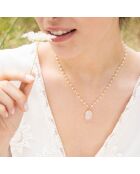 Collier Adassa Quartz en laiton doré