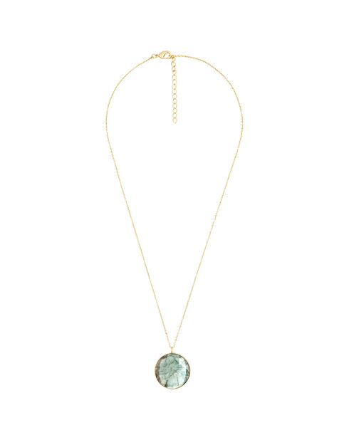 Collier Ellie Labradorite en laiton doré