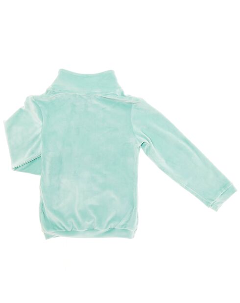 Seconde couche en Velours Bettey menthe