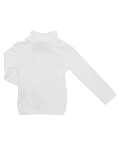 Seconde couche en Velours Bettey blanche