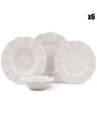 Service de table en Porcelaine beige - 24 pièces