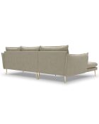 Canapé d'angle gauche elio beige - 251x170x97 cm