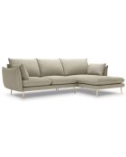 Canapé d'angle droit elio beige - 251x170x97 cm