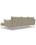 Canapé d'angle droit elio beige - 251x170x97 cm