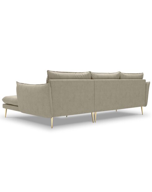 Elio beiges rechtes Ecksofa - 251x170x97 cm