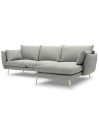 Canapé d'angle droit elio gris clair - 251x170x97 cm