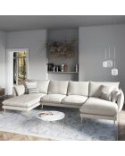 Canapé panoramique  elio beige clair - 344x170x97 cm
