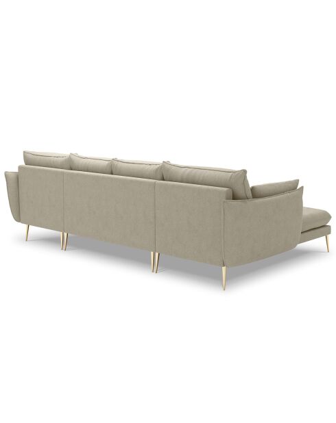 Canapé panoramique  elio beige - 344x170x97 cm