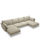 Canapé panoramique  elio beige - 344x170x97 cm