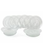 Service de table Imperial transparent - 18 pièces