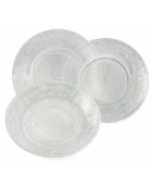 Service de table Imperial transparent - 18 pièces