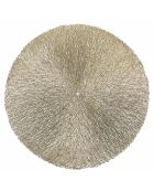 6 runde Tischsets aus Gold - D. 38 cm