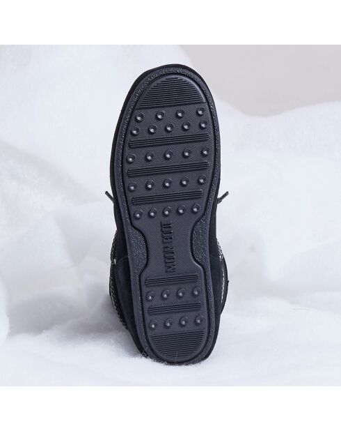 Boots Après-ski en Velours de Cuir Far Side noires