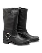 Bottes en Cuir Nadine noires