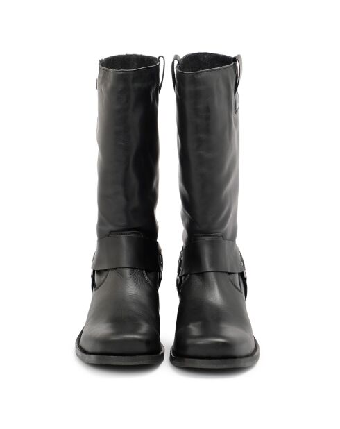 Bottes en Cuir Nadine noires