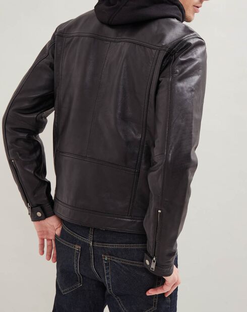 Berfin schwarze Lederjacke
